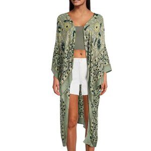 Free People Magic Dance Boarder Print Kimono